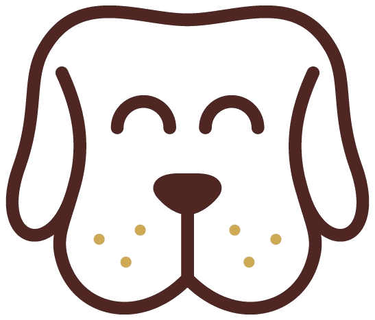 Cabeça do cachorro da marca Doggy Parque